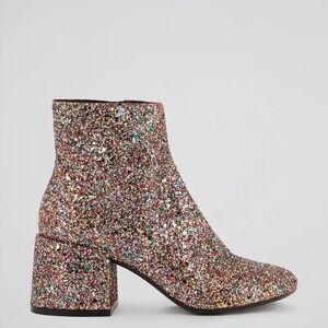 Cape Robbin Glitter Ankle Boots Square Toe Size 11 Winners